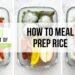 how to meal prep rice featured image